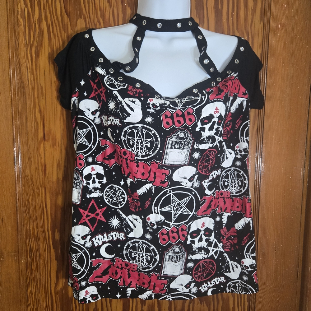 Killstar Black and Red Graphic Tee